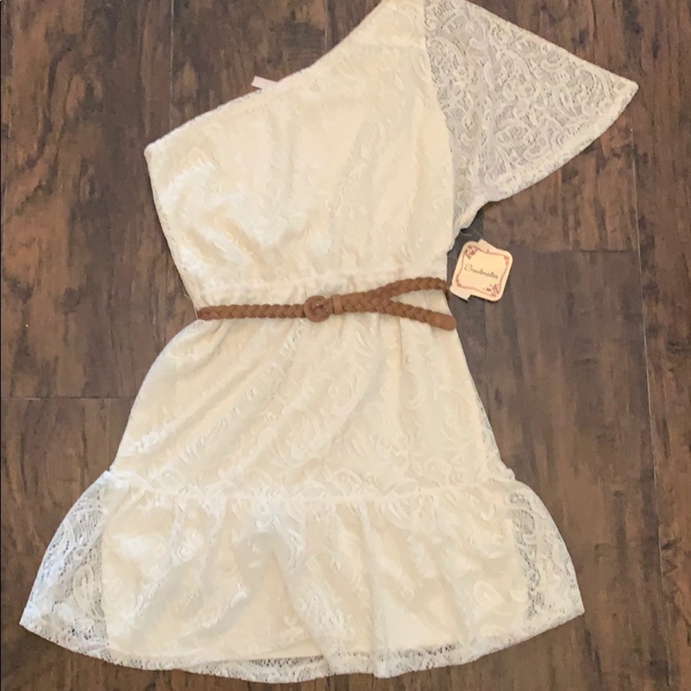 Off the shoulder lace dress